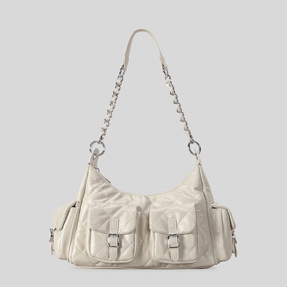 Gepolsterte Mehrfach-Taschen-Handtasche