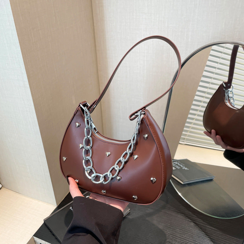 Chic Herz-Verzierte Schultertasche Brehn