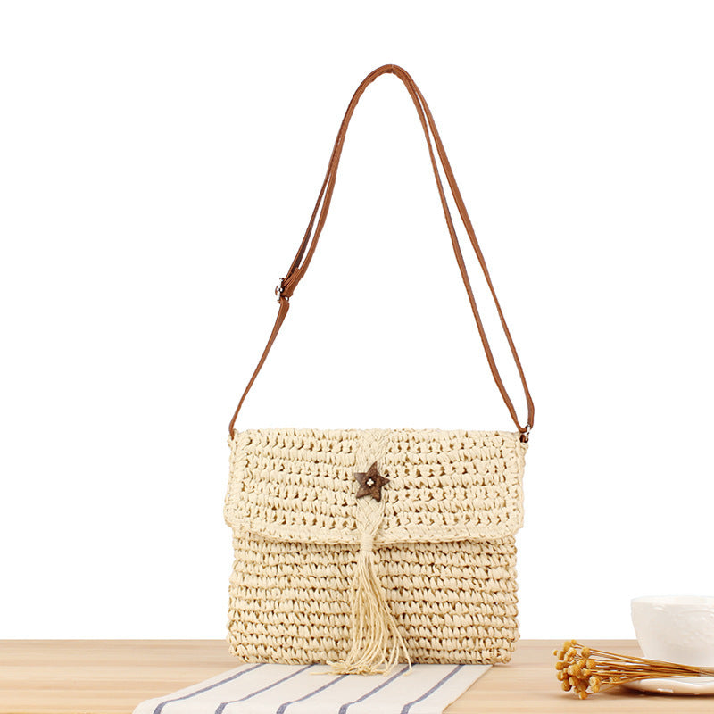 Handgefertigte Strohtasche Brehn