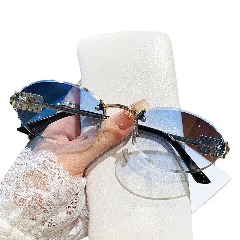 Damen modische Sonnenbrille im eleganten ovalen Design Brehn