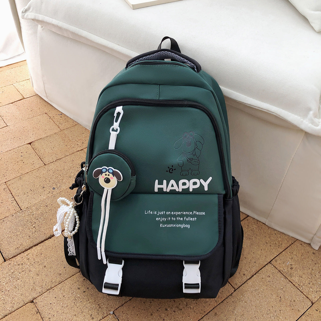 Niedlicher hundethemen Casual Schulrucksack