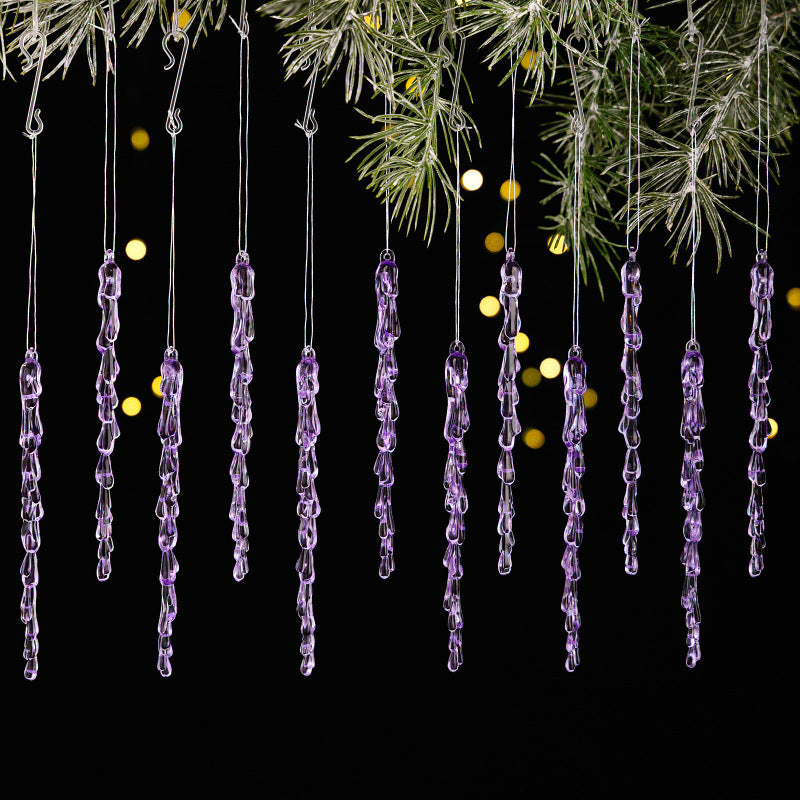 Dekorative Weihnachtslichterkette mit Eiszapfen-Design Brehn