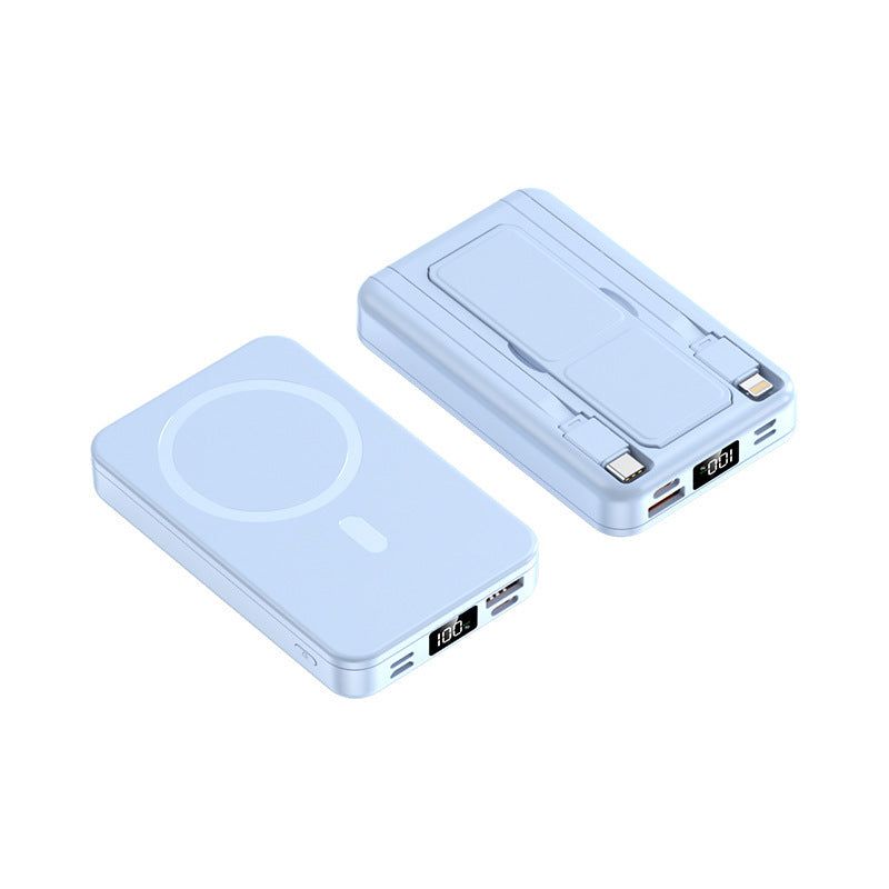 Magnetisches tragbares Ladegerät mit integriertem Kabel Brehn