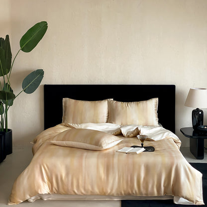 Elegantes Satin-Bettwäsche-Set mit seidig-glänzender Oberfläche und atmungsaktiver Füllung Brehn