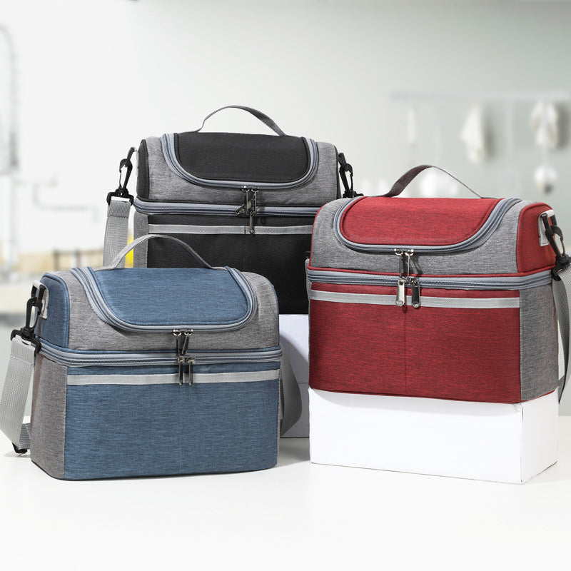 Isolierte Lunch-Kühltasche mit mehreren Taschen Brehn