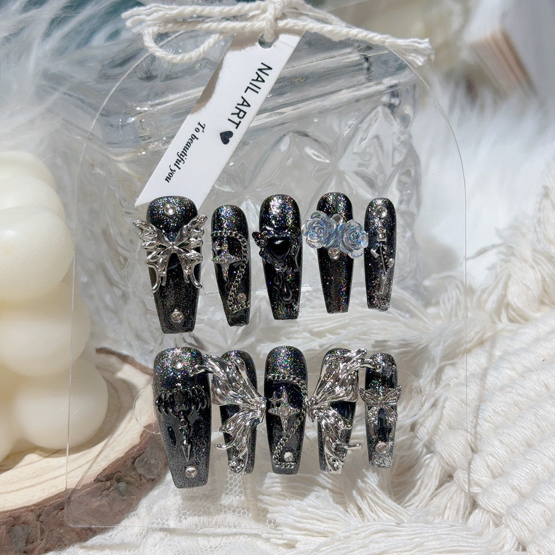 Gothic-inspiriertes dekoratives Nagel Kunst Set