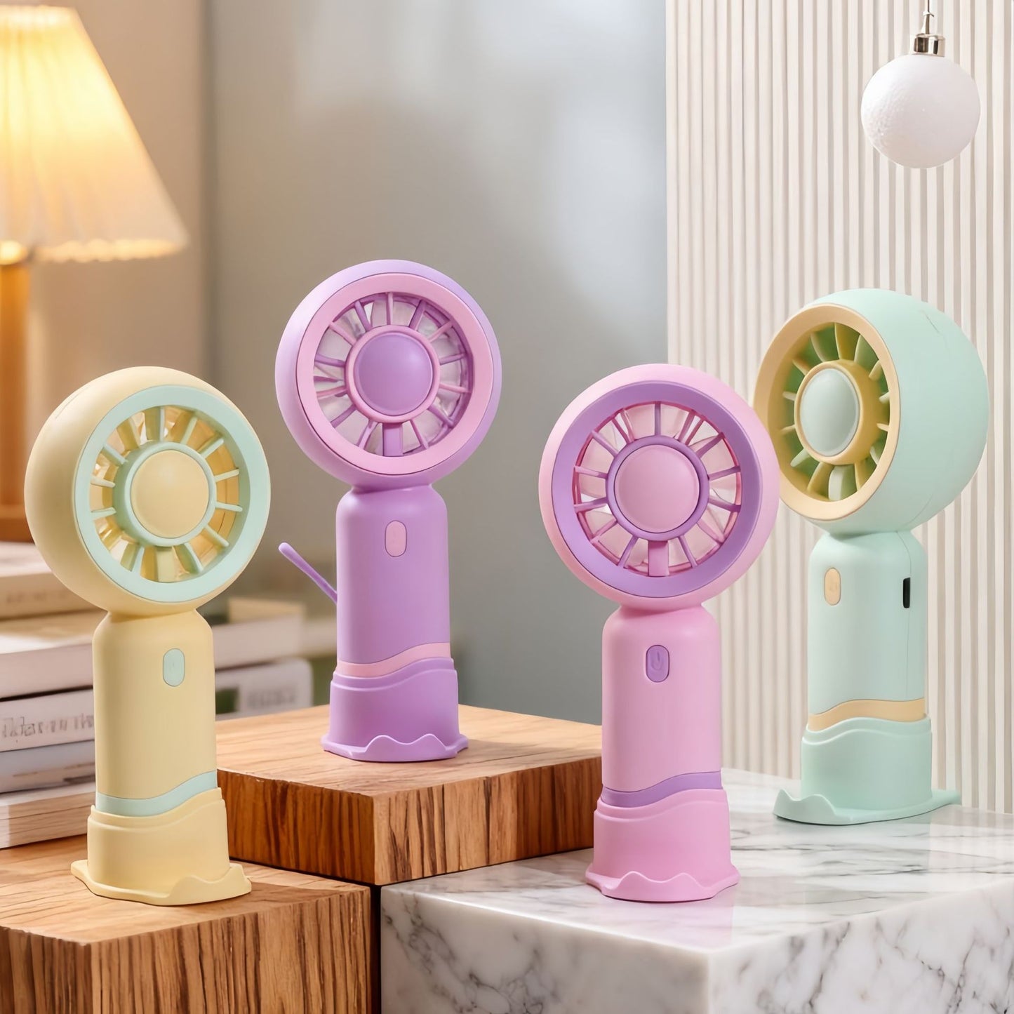 Damen tragbarer USB-Ventilator mit flexibler Halterung Brehn