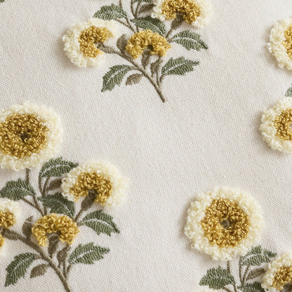 Gepolsterter Floral Bestickter Dekorativer Wurfkissenbezug