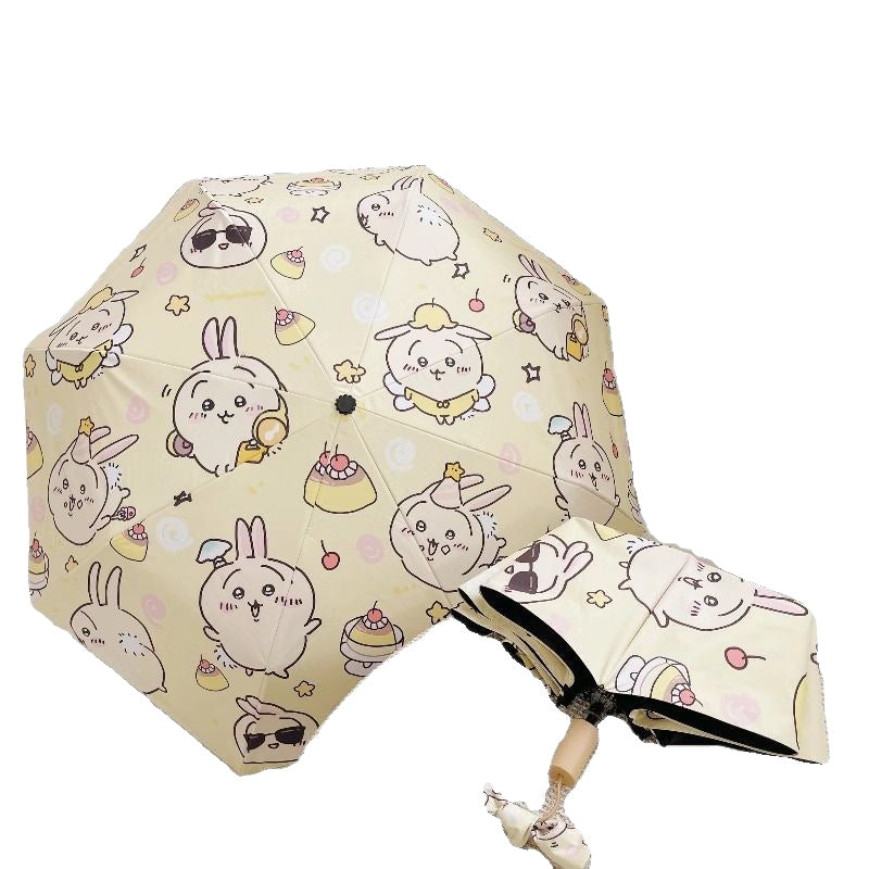 Damen Faltbarer Regenschirm mit verspieltem Tierdesign Brehn