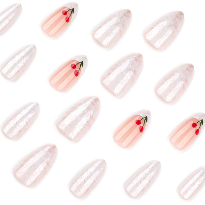 Kunstvolle Nagelverlängerungen mit fruchtigem Design Brehn