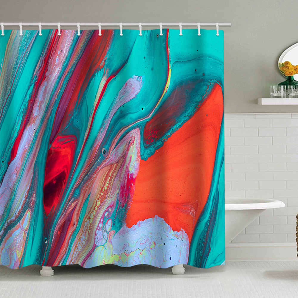 Künstlerisches Marmor Design Duschvorhang Brehn