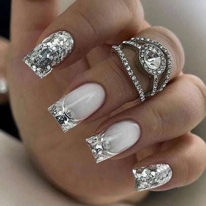 Luxus Glitter Ombre Nagelkunst Brehn