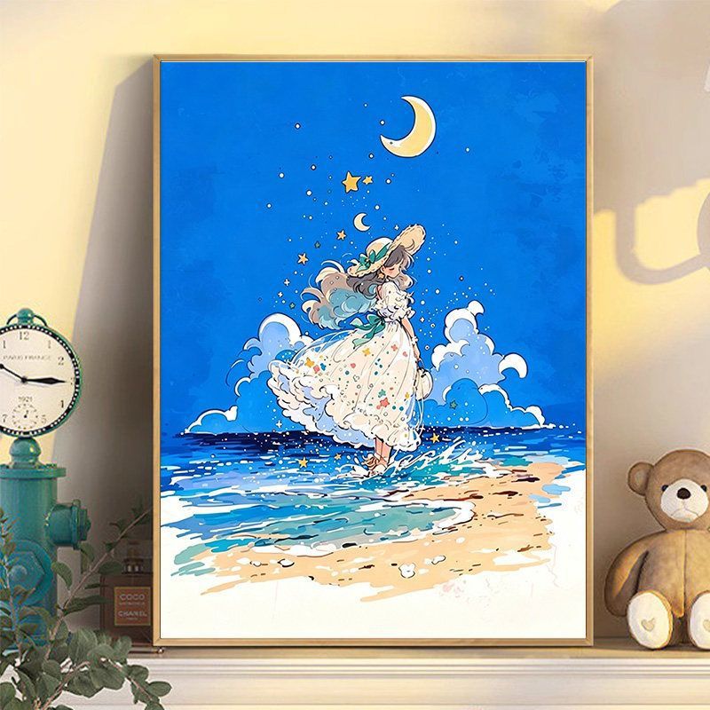 Himmlische Fantasie Illustration Wandkunst Brehn