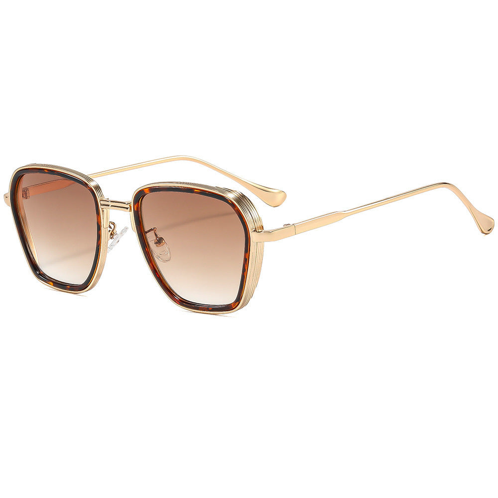Damen Designer-Sonnenbrille im modernen quadratischen Rahmen Brehn