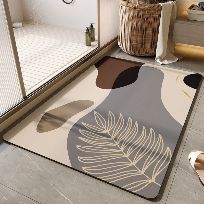 Dekorative florale Badematte Brehn