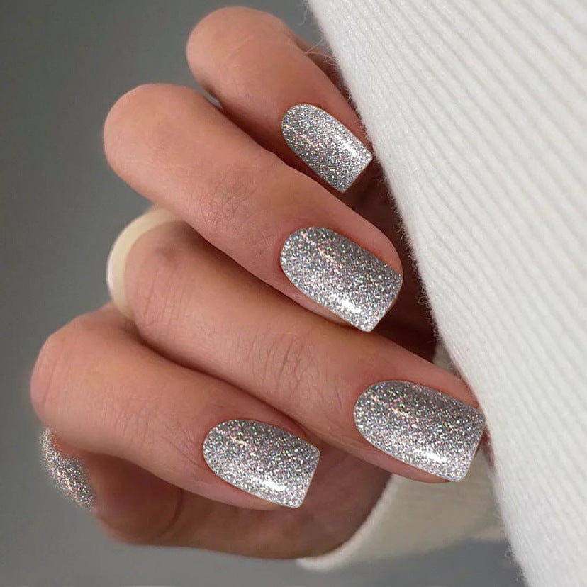 Glitzernde Press-On-Nagelspitzen Brehn
