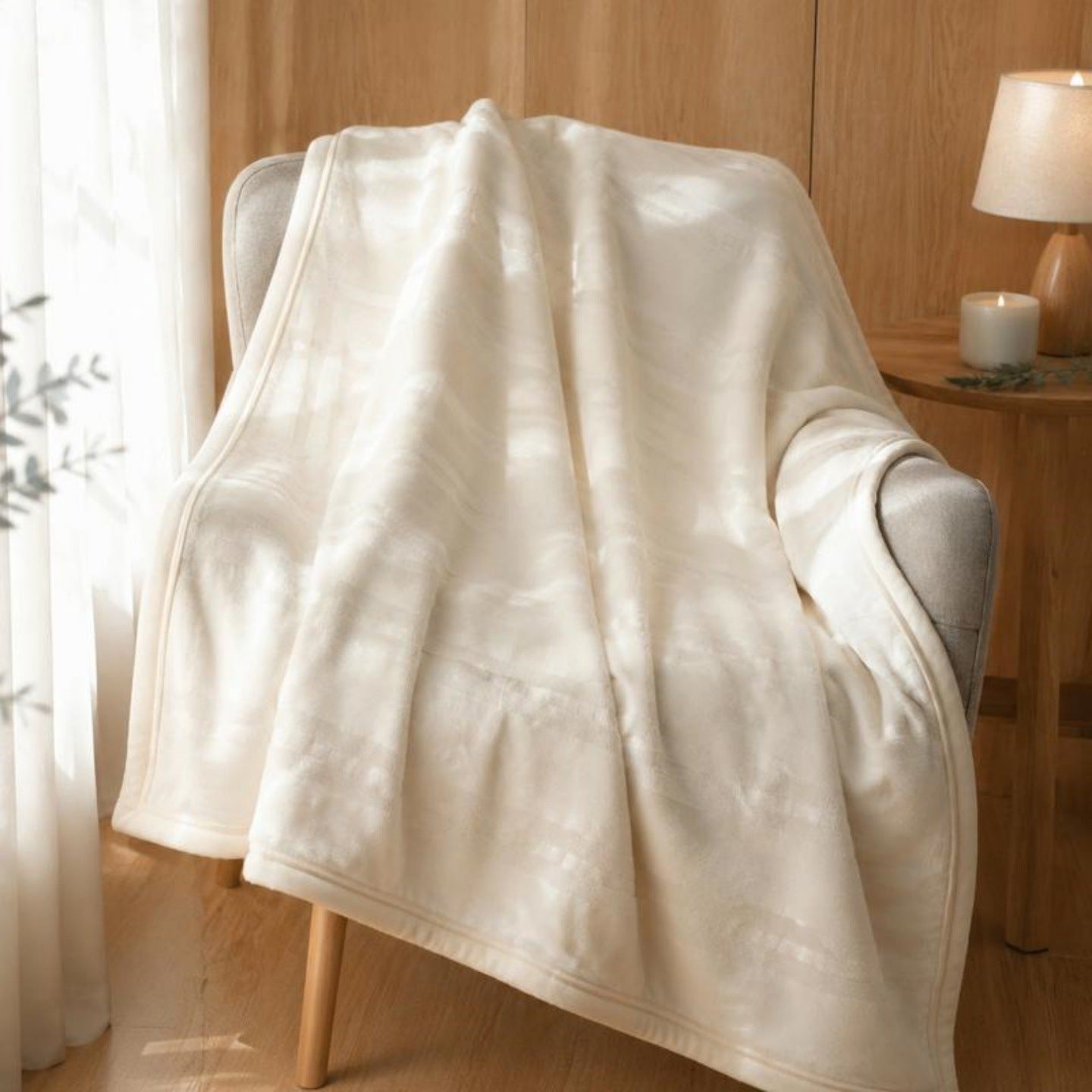 Texturiertes Wende-Fleece-Wurfdecke Brehn