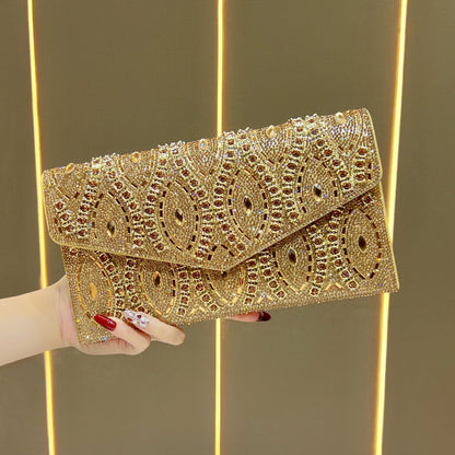 Dekorative Pailletten Abend Clutch