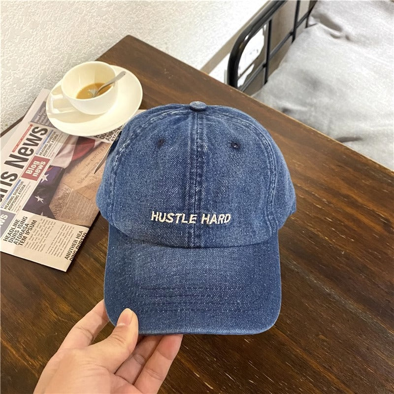 Damen Casual Distressed Denim Cap Brehn