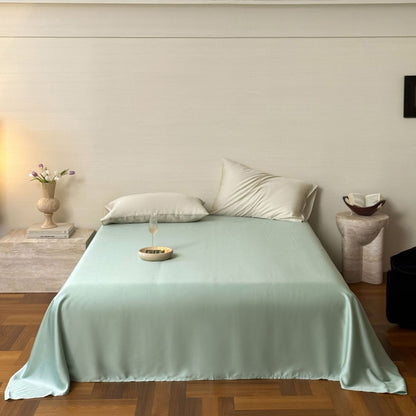 Luxuriöses Satin-Bettwäscheset mit seidig-glatter Oberfläche, Wendefunktion und Hotelverschluss