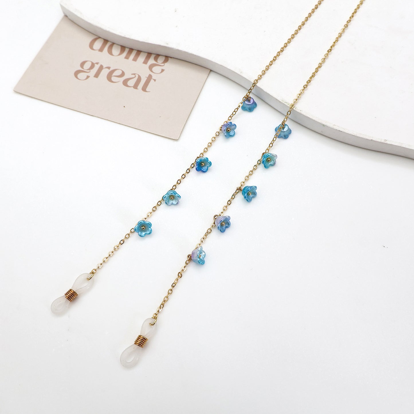 Blumenverziertes Brillenband Brehn