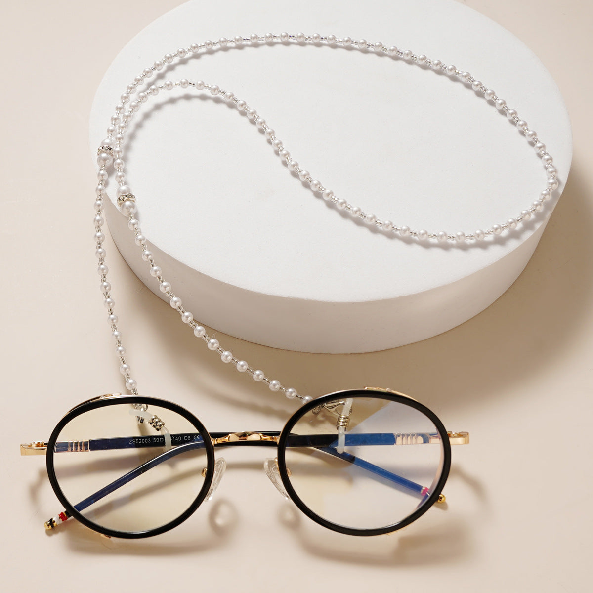 Elegante Perlen Brillen Kette Brehn