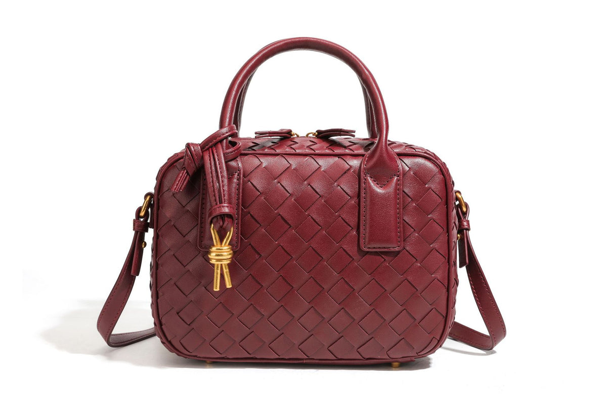 Texturierte Leder Boutique-Handtasche Brehn