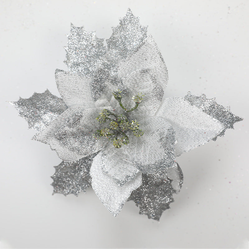 Dekorative glitzernde Blumenakzent Brosche Brehn