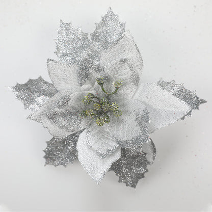 Dekorative glitzernde Blumenakzent Brosche Brehn