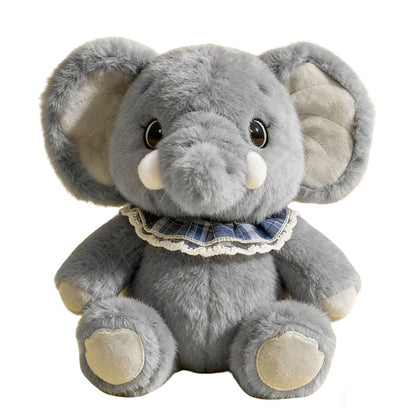 Plüsch Elefant Sitz Cuddler mit Spitzenbesatz Karokragene & Bohnenfüllung Basis Brehn