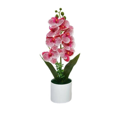 Dekorative künstliche Orchideenarrangement für Tischdeko