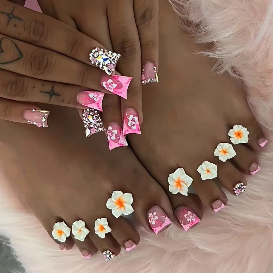 Premium Floral Nail Art Set Brehn
