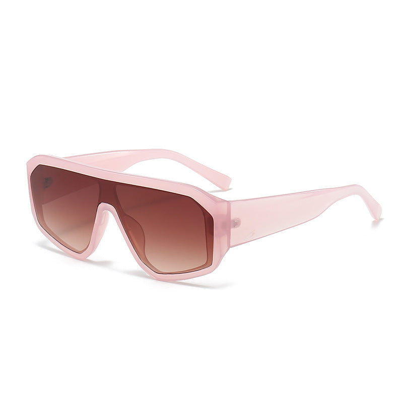 Herren Futuristische Übergroße Schild Sonnenbrille Brehn