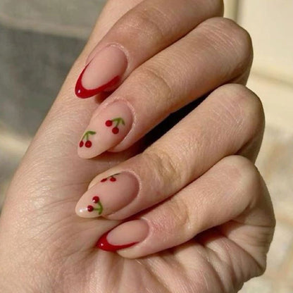 Kirschblüten Themen Press-On Nagelkunst