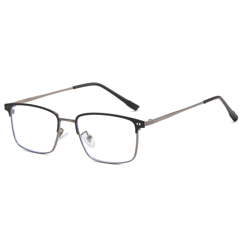 Damen elegante quadratische Brille mit feinem Metallrahmen Brehn