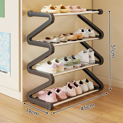 Kompakte Zigzag Multi-Ebenen Vertikale Schuhregal