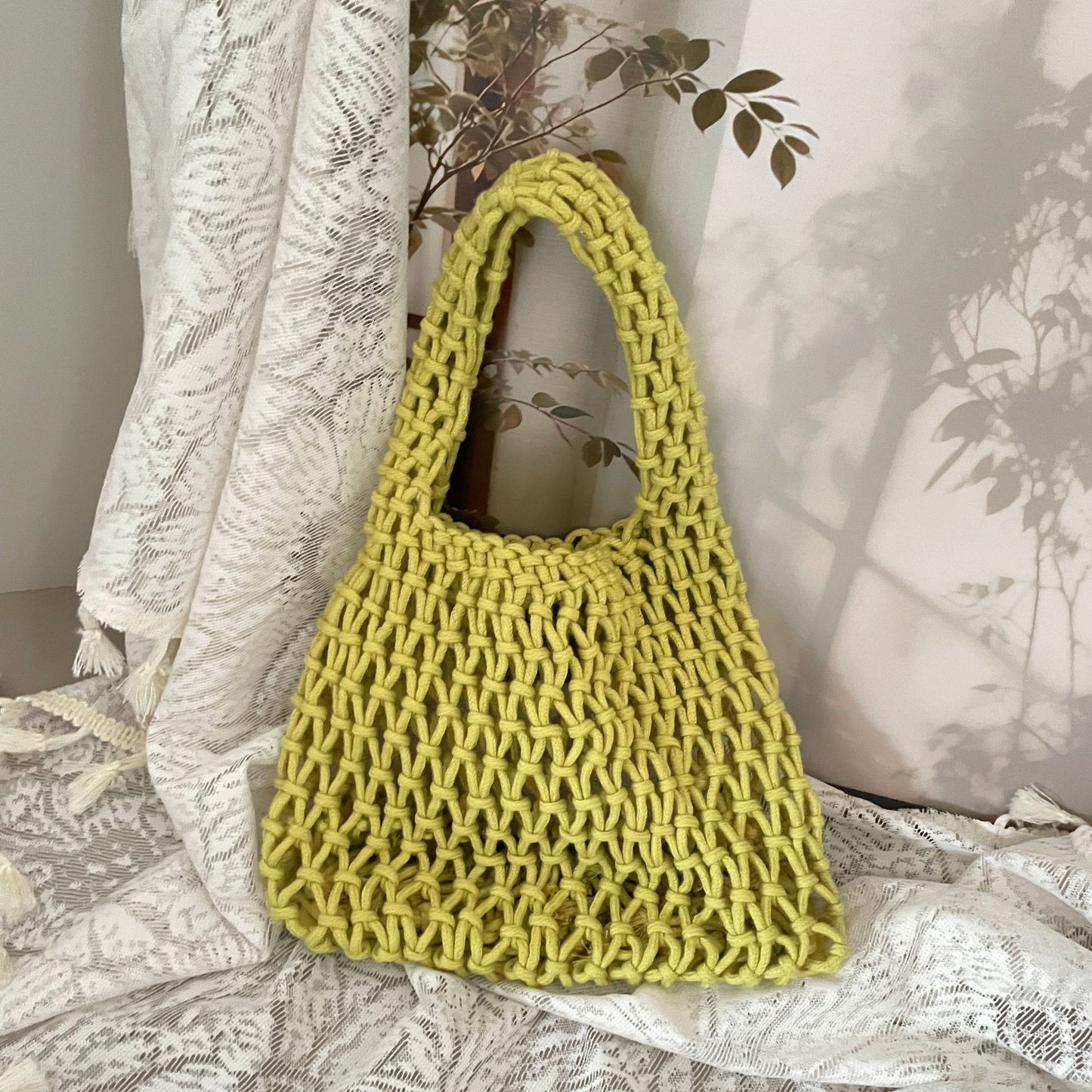 Handgeknüpfte Tragetasche mit Einzigartigem Design Brehn