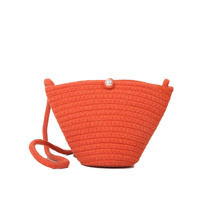 Gewebte Seil-Schultertasche