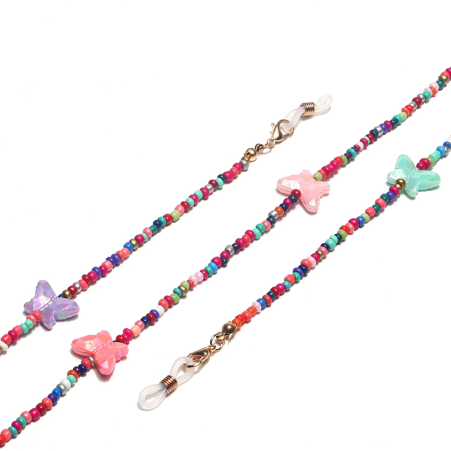 Bunter floraler Perlen-Brillenhalter Brehn