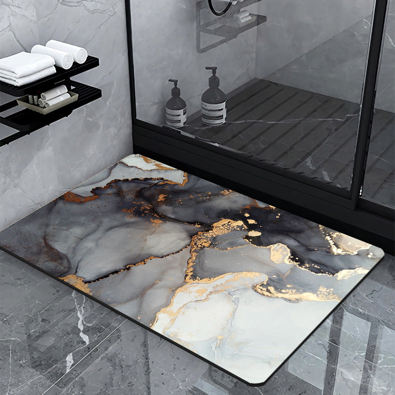 Luxus Marmor-Effekt Badematte Brehn