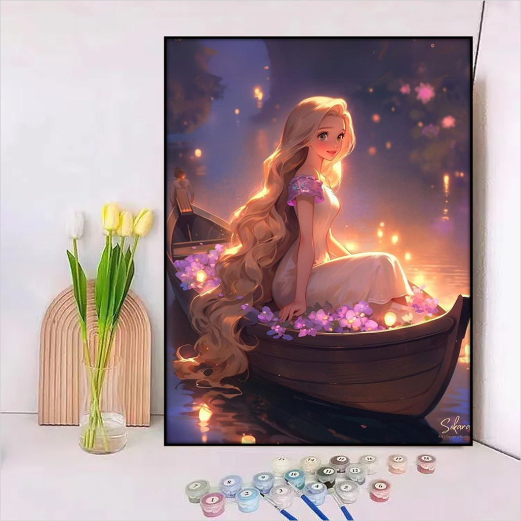 Disney-Inspiriertes DIY Malen nach Zahlen Leinwand-Kit Brehn