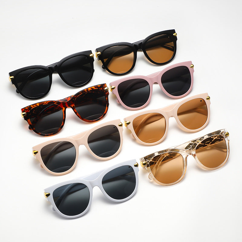 Damen Designer-Sonnenbrille mit innovativem, detailliertem Rahmen Brehn