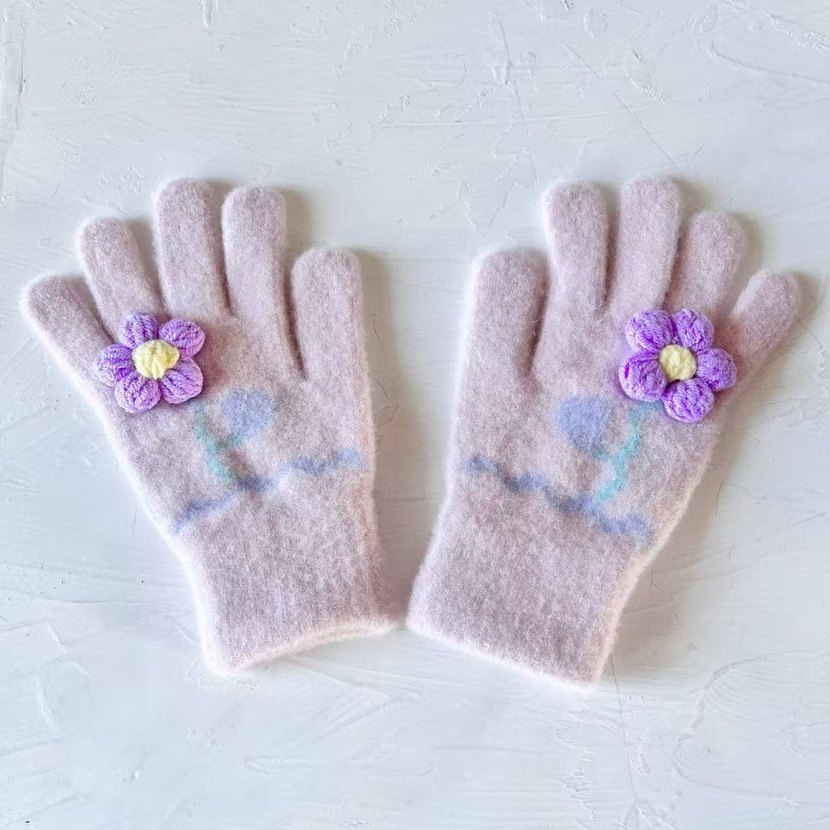 Schmetterlingsverzierte Touchscreen-Handschuhe Brehn
