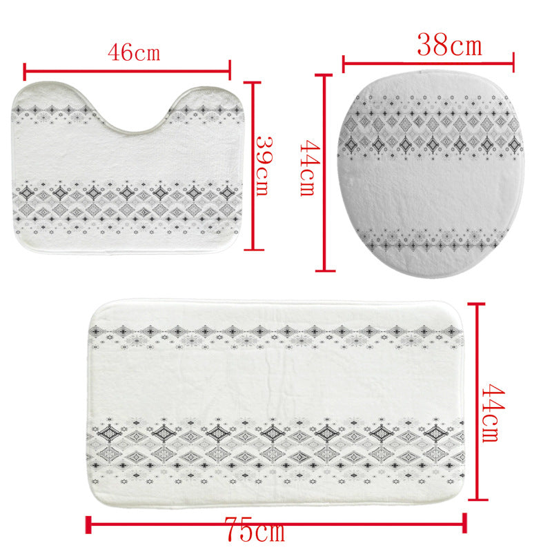 Chevron-Muster-Badezimmer-Set Brehn