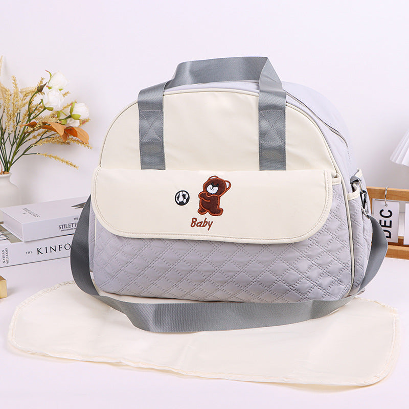 Stoff Wickeltasche mit Praktischem Wechselmatte Brehn
