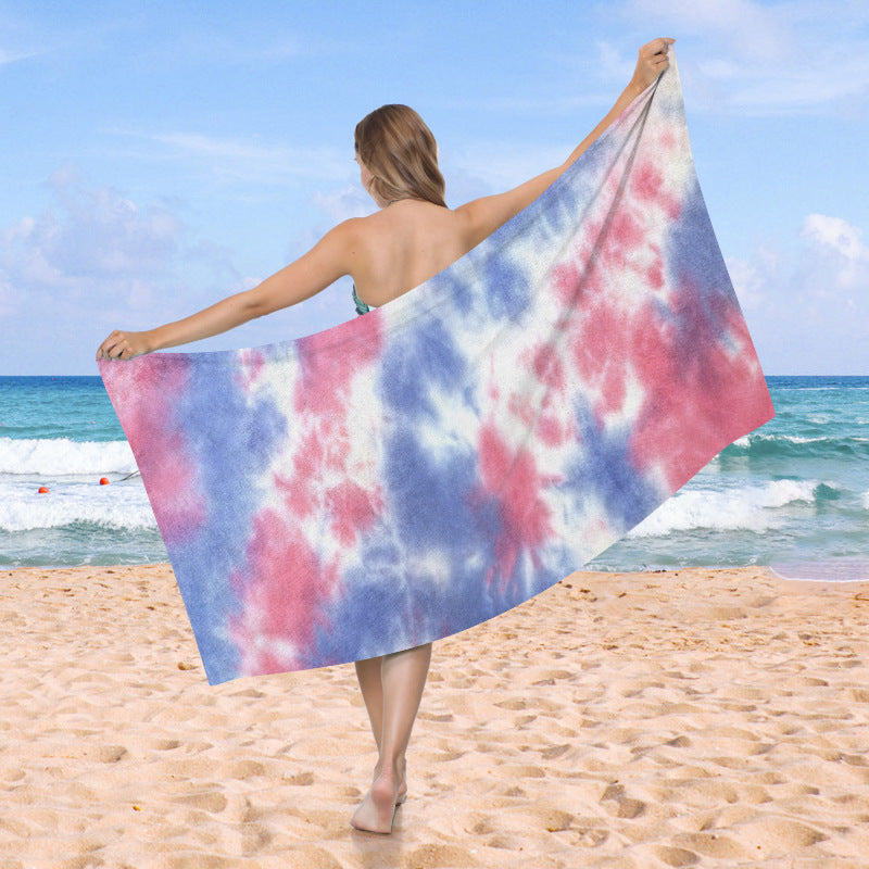 großzügig geschnittenes Strandtuch mit TIE-DYE-Muster Brehn