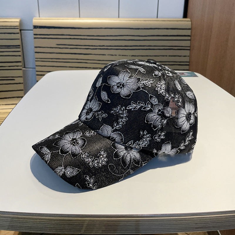 Damen Floral Gestickte Baseballmütze Brehn