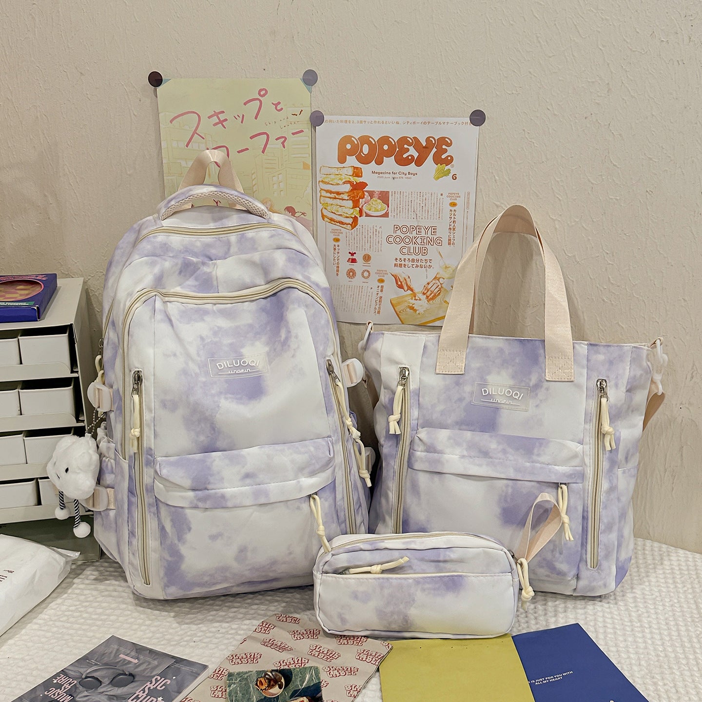 Vielseitiges Multifunktionales Reise-Schulrucksack-Set Brehn