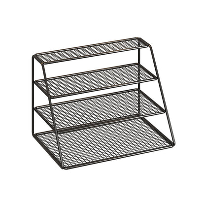 Vierstufiger Mesh-Küchenarbeitsplatten-Organizer-Rack