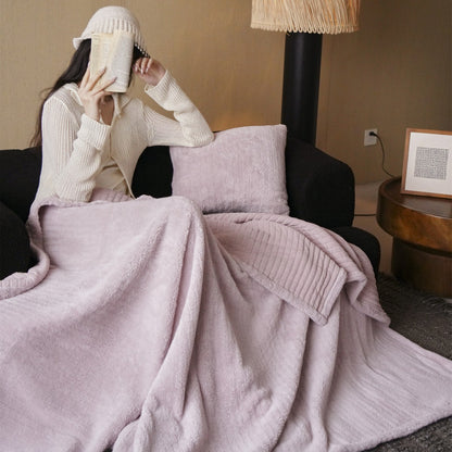 Gepolsterte Plüsch wendbare Kuscheldecke